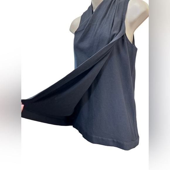 Helmut Lang Sleeveless Draped Top Black Back Zip - Picture 6 of 11